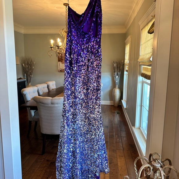 Beautiful Ombre Purple Sherri Hill prom dress!! - Picture 3 of 11